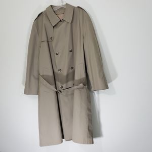 Hart Schaffner & Marx Tan Trench Coat, Size 48R